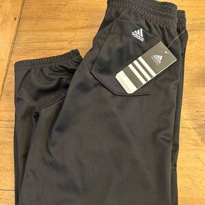 Boys black adidas baseball pants. L.